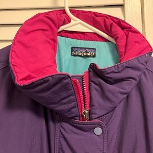 Warm Patagonia purple jacket size14